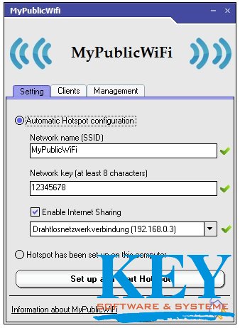 MyPublicWiFi программа для раздачи Wifi на ПК
